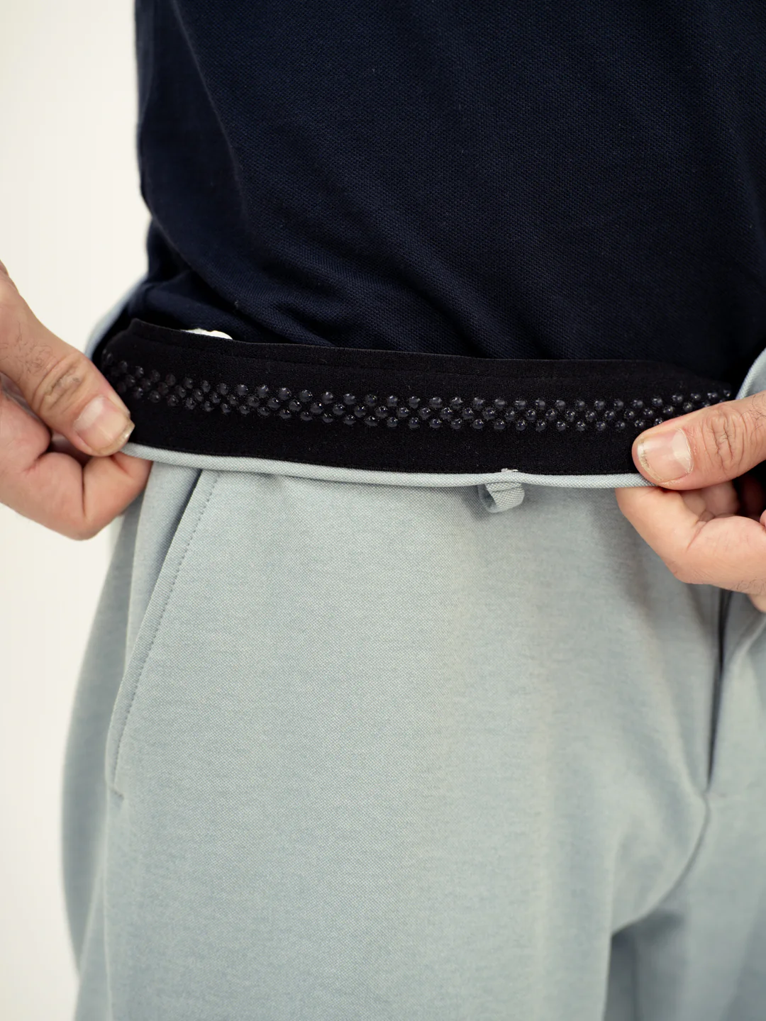 Lagoon Blue Slim Fit Power Stretch Pants - Image 4