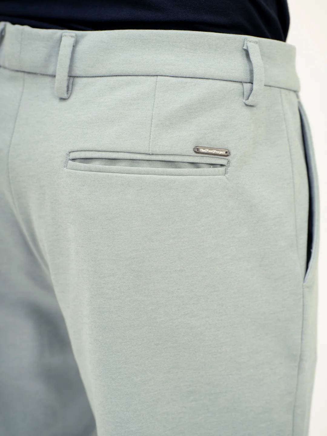 Lagoon Blue Slim Fit Power Stretch Pants - Image 7