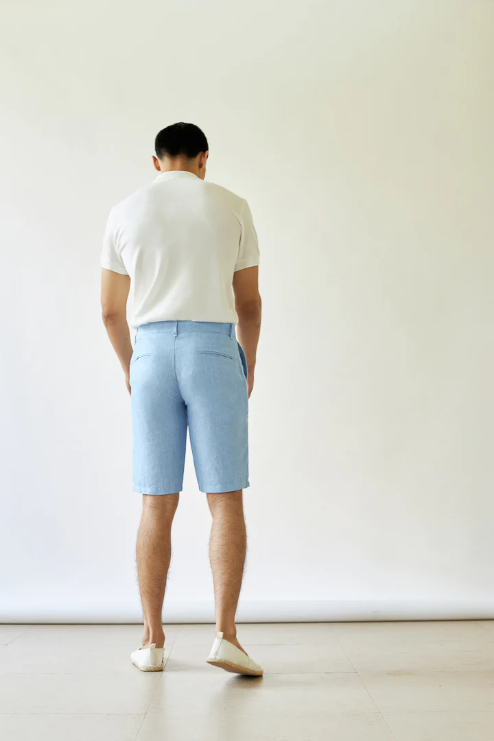 Lakshadweep 100% Linen Shorts - Image 4