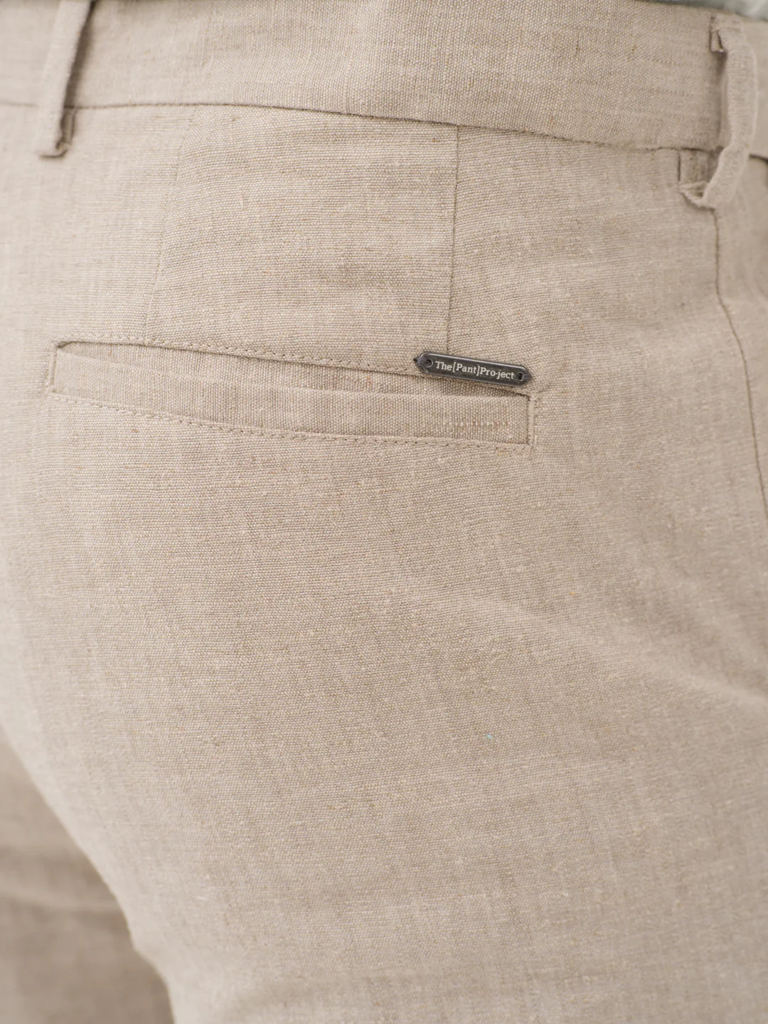 Leaflight Beige Linen Sorona Pants - Image 7