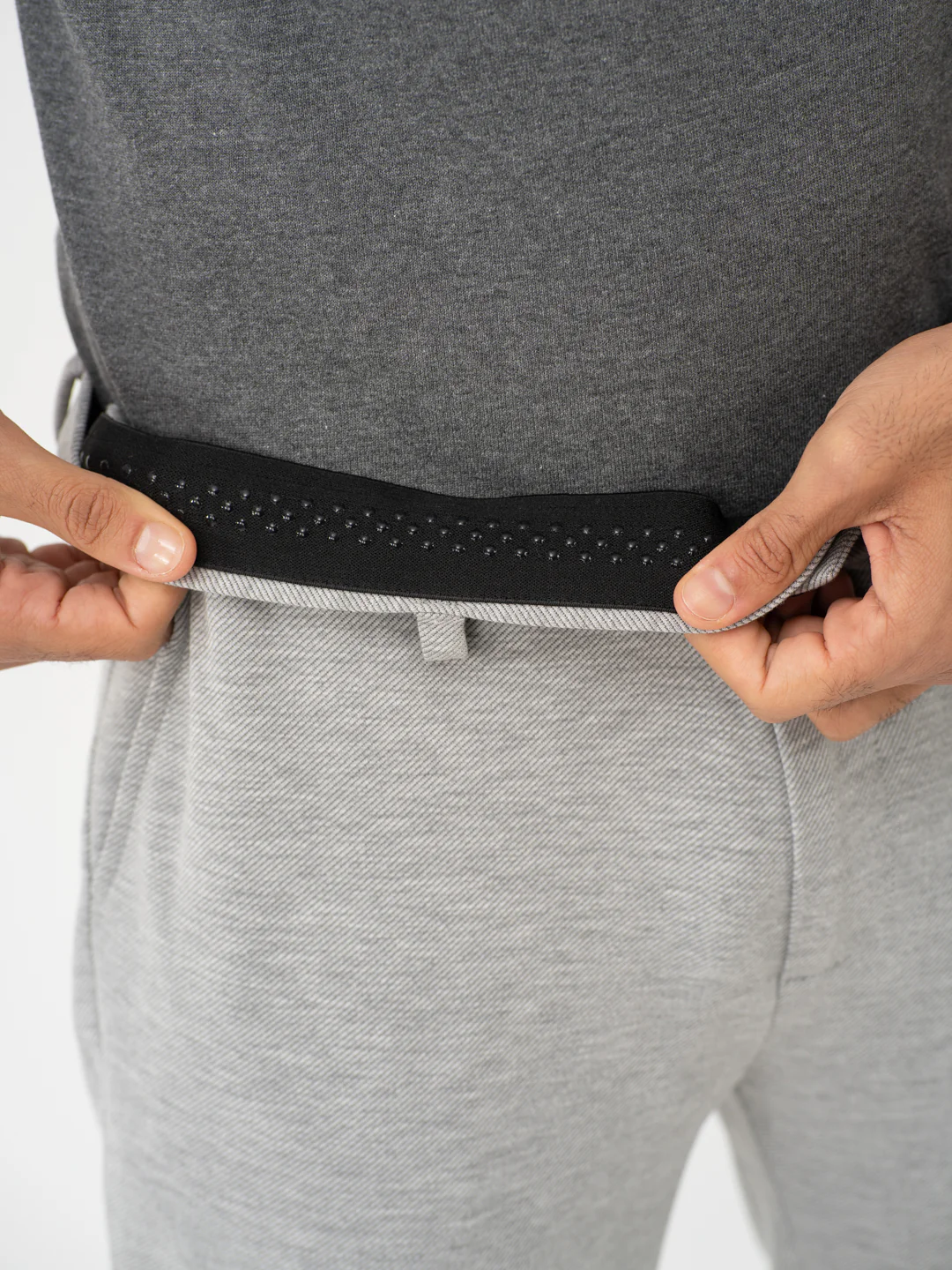 Lichen Grey Twill Slim Fit Power Stretch Pants - Image 4