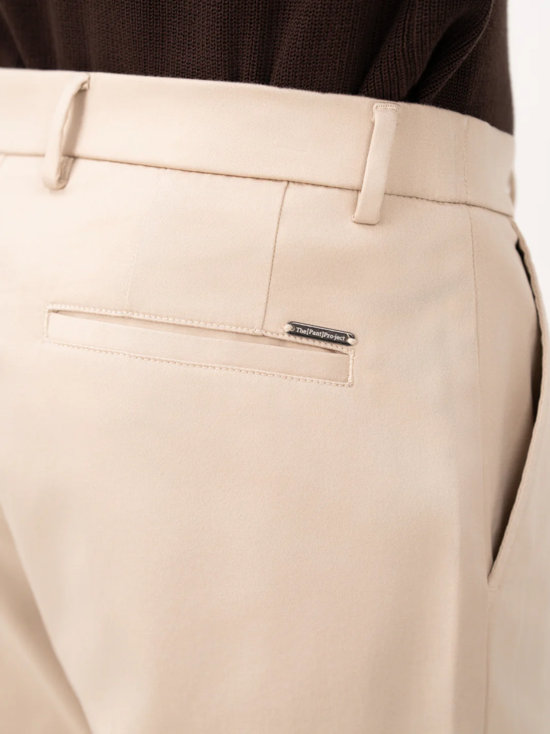 Lumora Cream Relaxed Fit Stretch Chinos for Men - Image 7