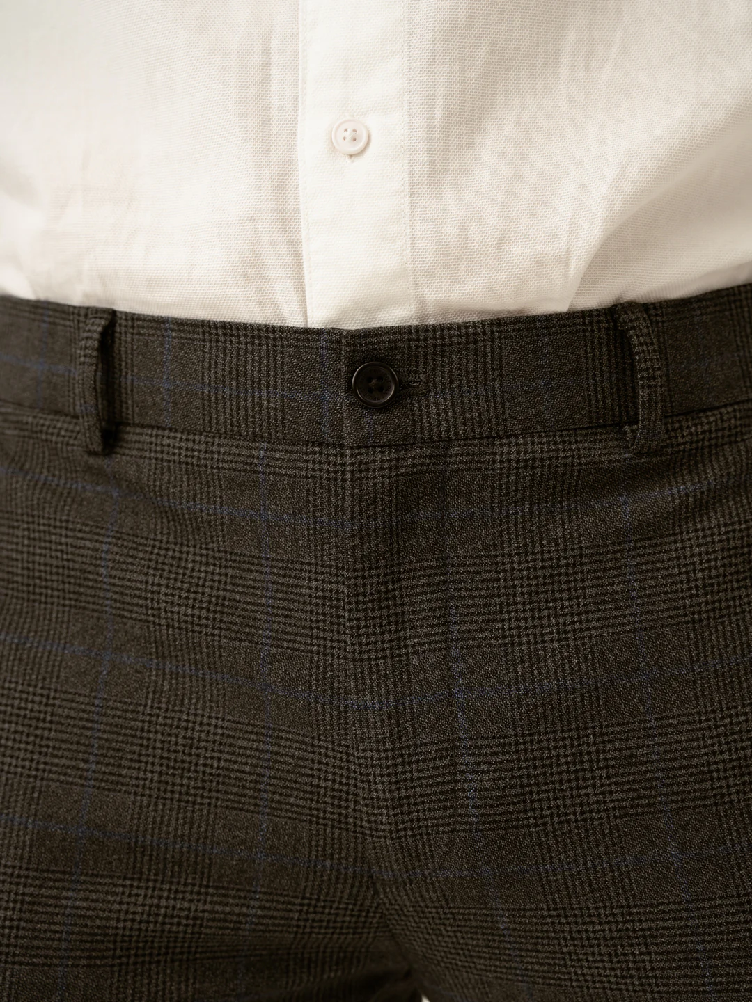 Magnetic Grey Checks Formal Pants - Image 8