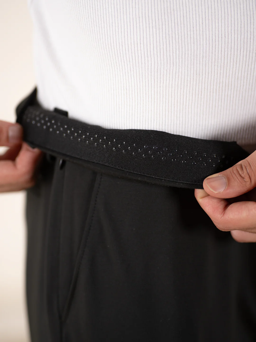 Malai Black Soft-touch Slim Fit Power Stretch Pants - Image 5
