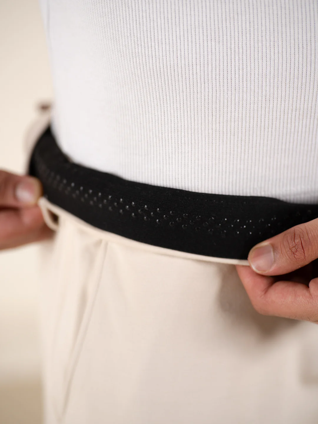Malai Cream Soft-touch Slim Fit Power Stretch Pants - Image 6
