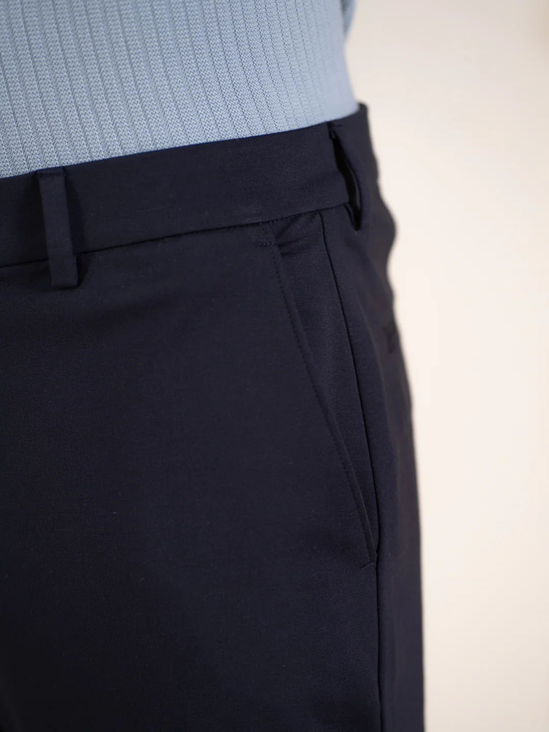 Malai Navy Soft-touch Slim Fit Power Stretch Pants - Image 10