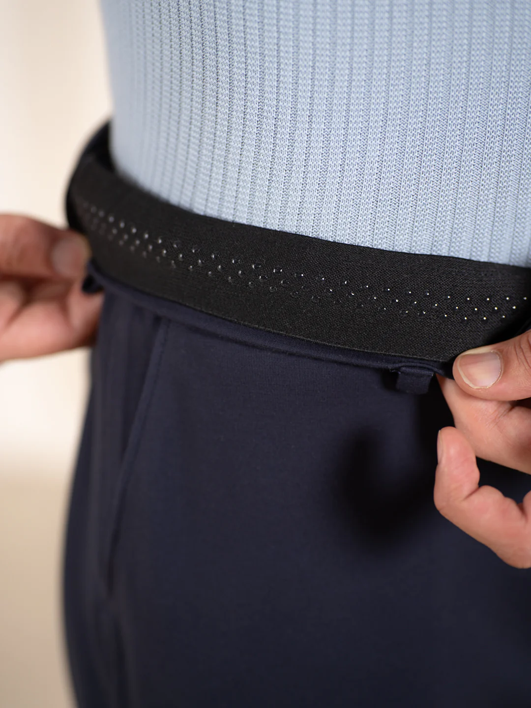 Malai Navy Soft-touch Slim Fit Power Stretch Pants - Image 6