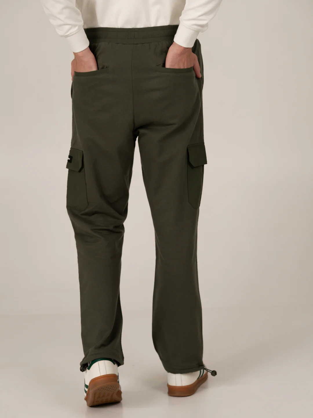 March Olive Relaxed Fit Cargo Sweatpants - Image 7