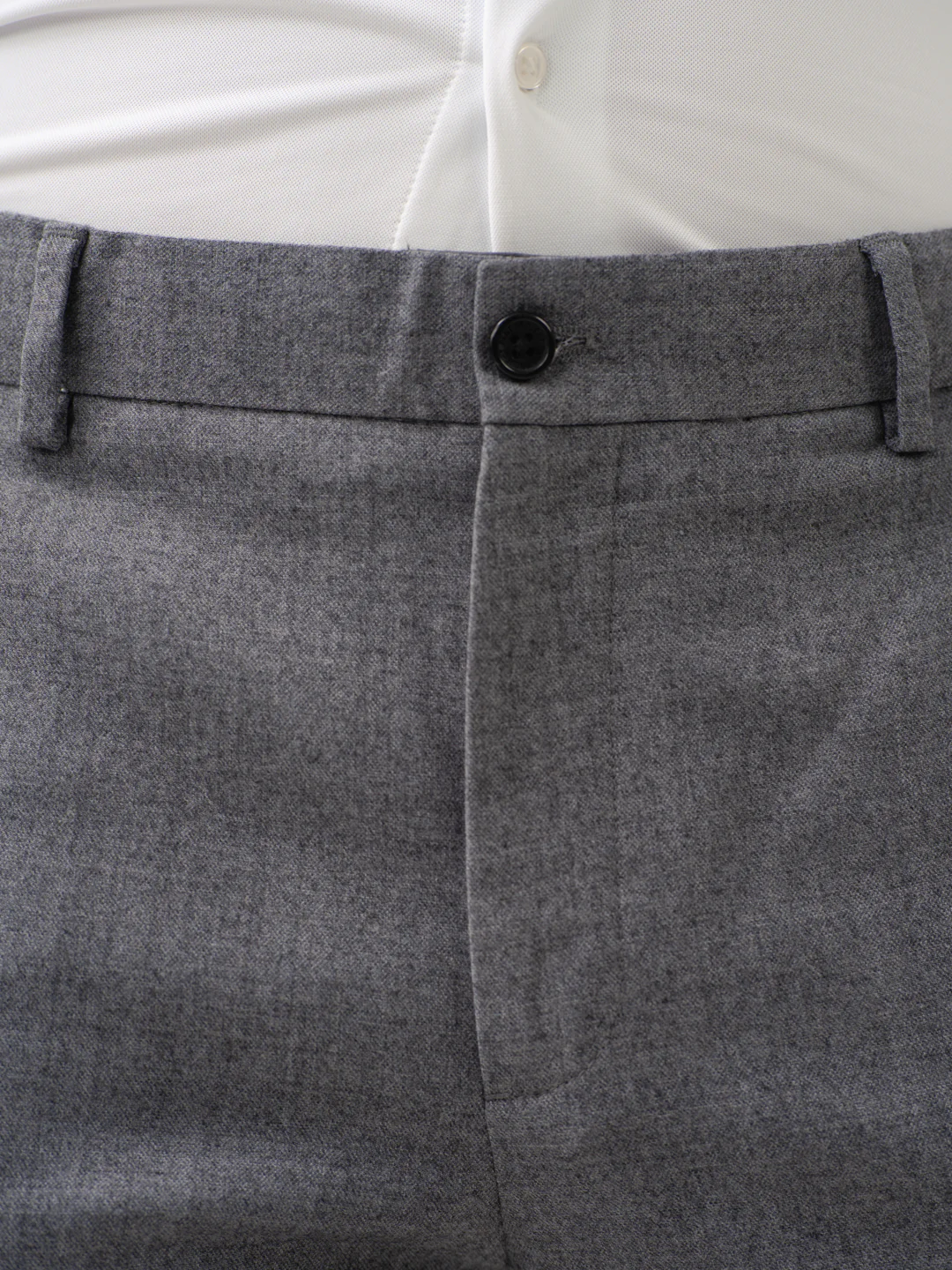 Marl Grey Merino Wool Pants - Image 7