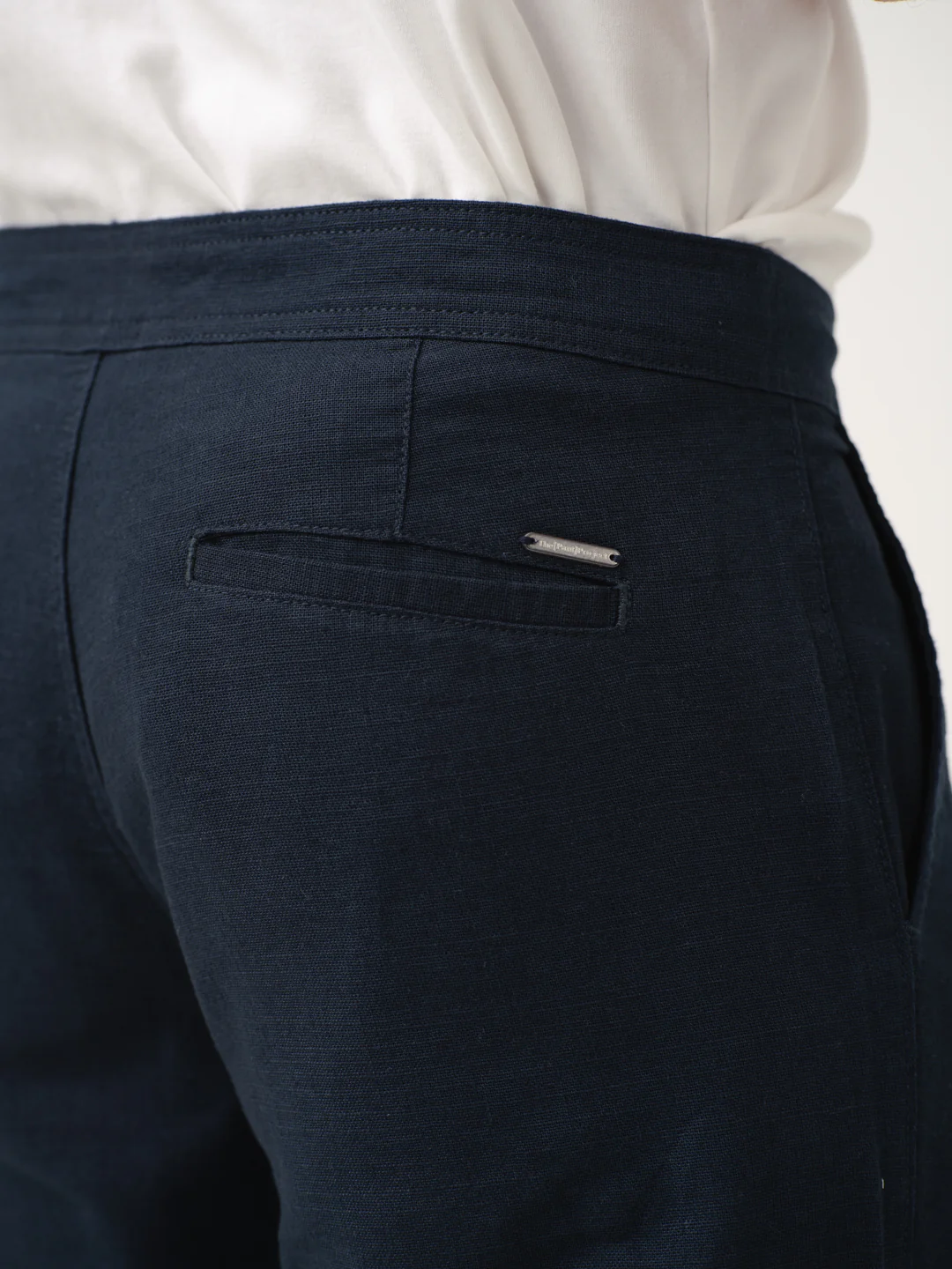 Marve Navy All Day Lounge Cotton Pants - Image 7