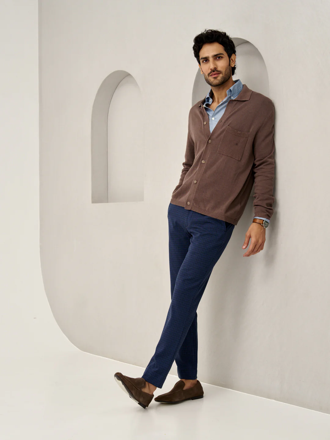 Metro Blue Checks Power-Stretch Pants - Image 6