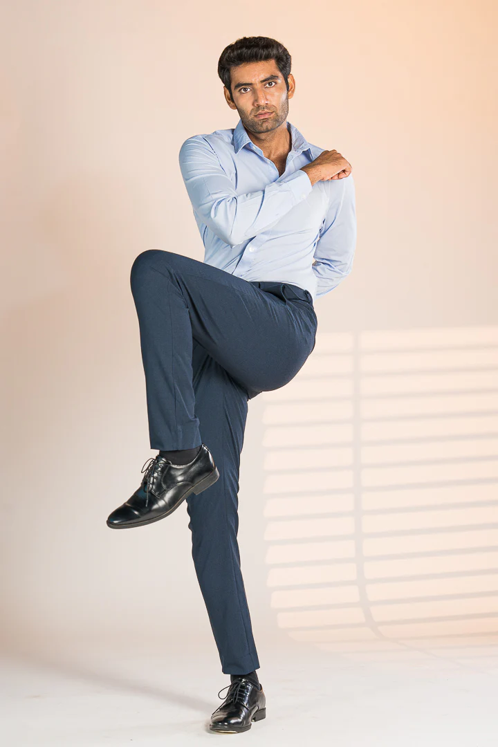 Midnight Blue Houndstooth Pants - Image 5