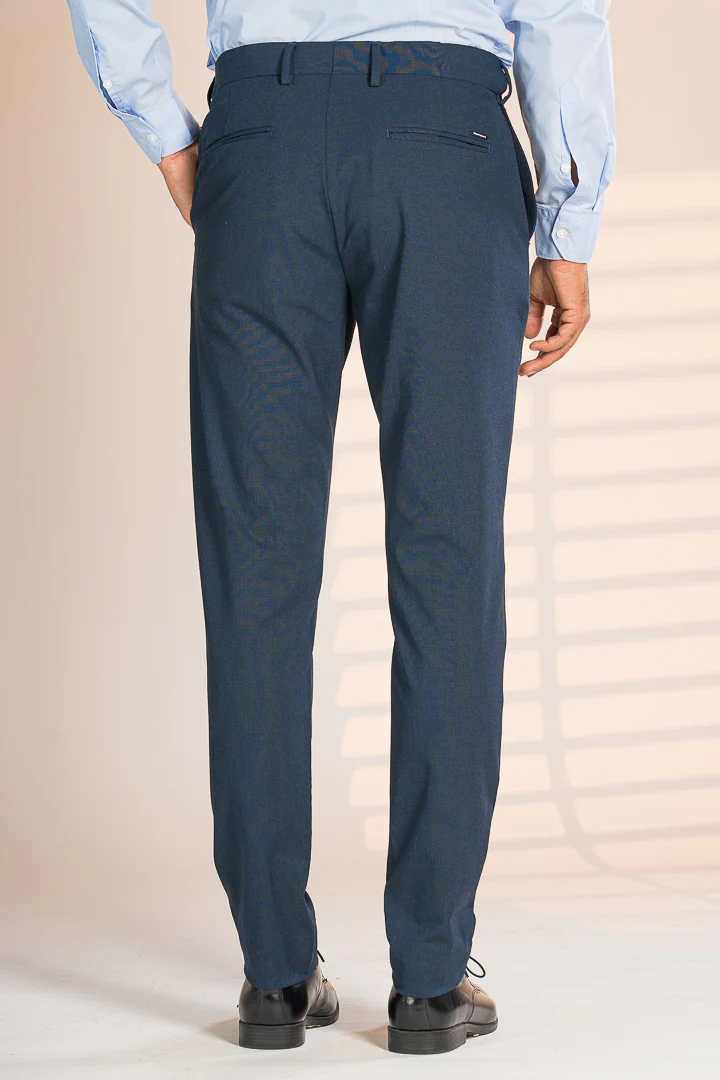 Midnight Blue Houndstooth Pants - Image 8