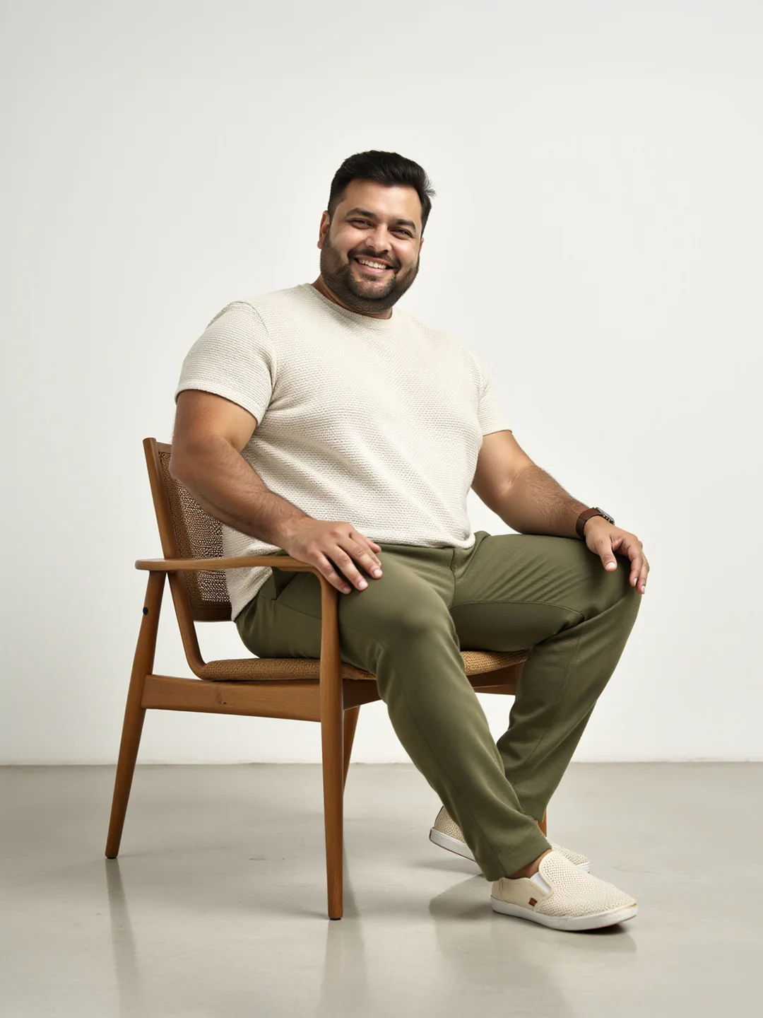 Military Green Plus Size Power-Stretch Pants - Image 5