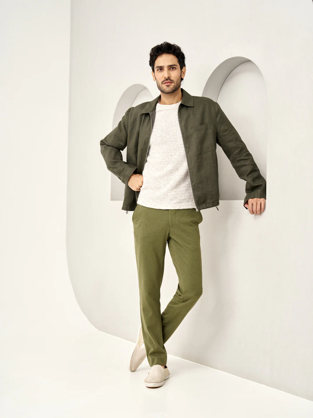 Military Green Power-Stretch Pants - Image 6