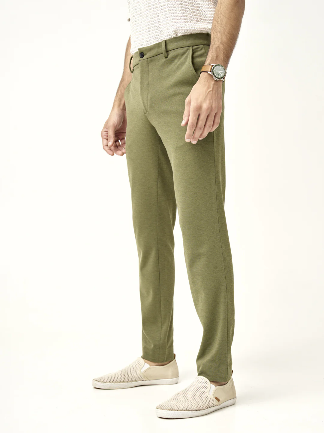 Military Green Power-Stretch Pants - Image 9