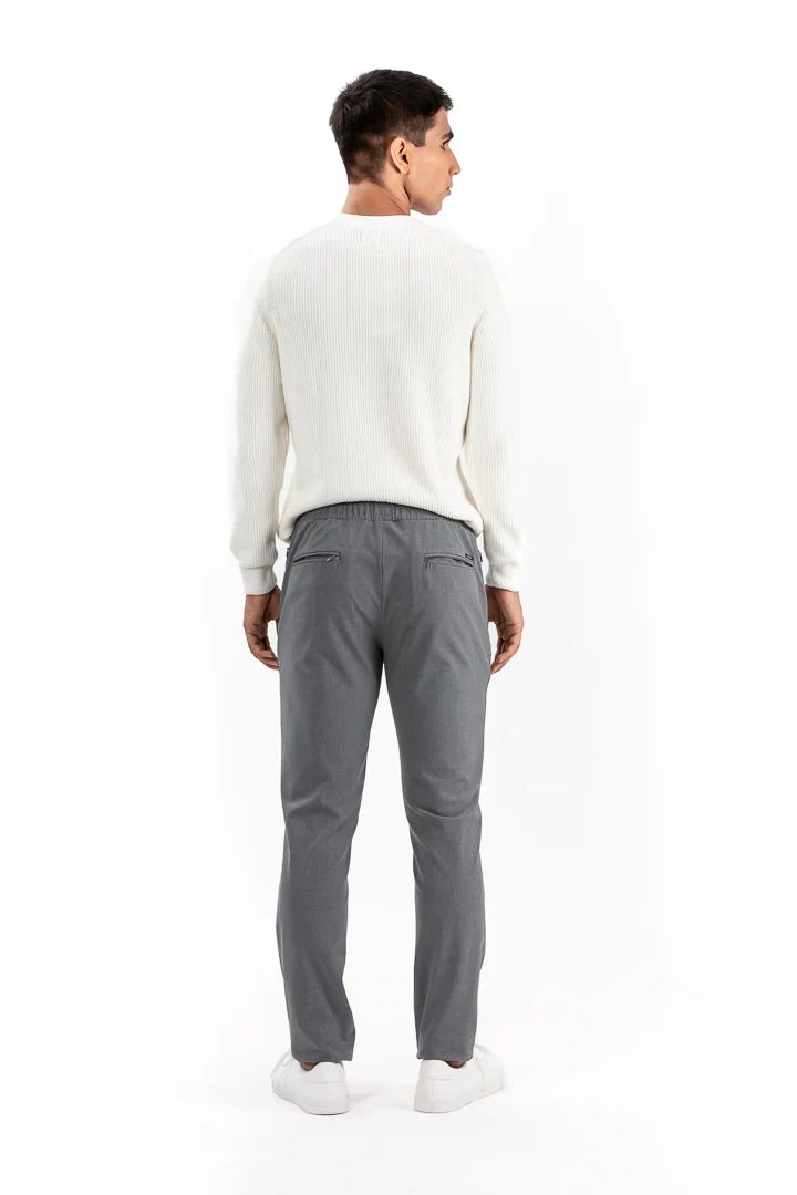Mineral Grey Stretch Joggers - Image 5