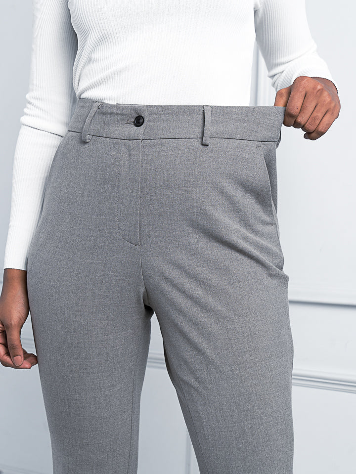 Mineral Grey Stretch Pants - Women - Image 6