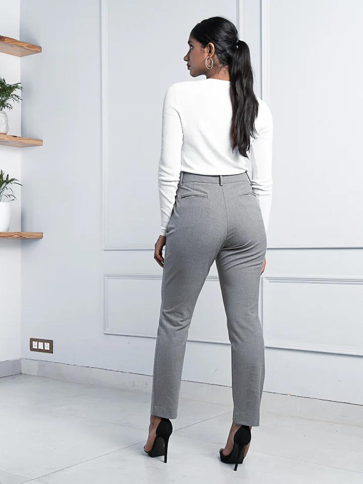 Mineral Grey Stretch Pants - Women - Image 7