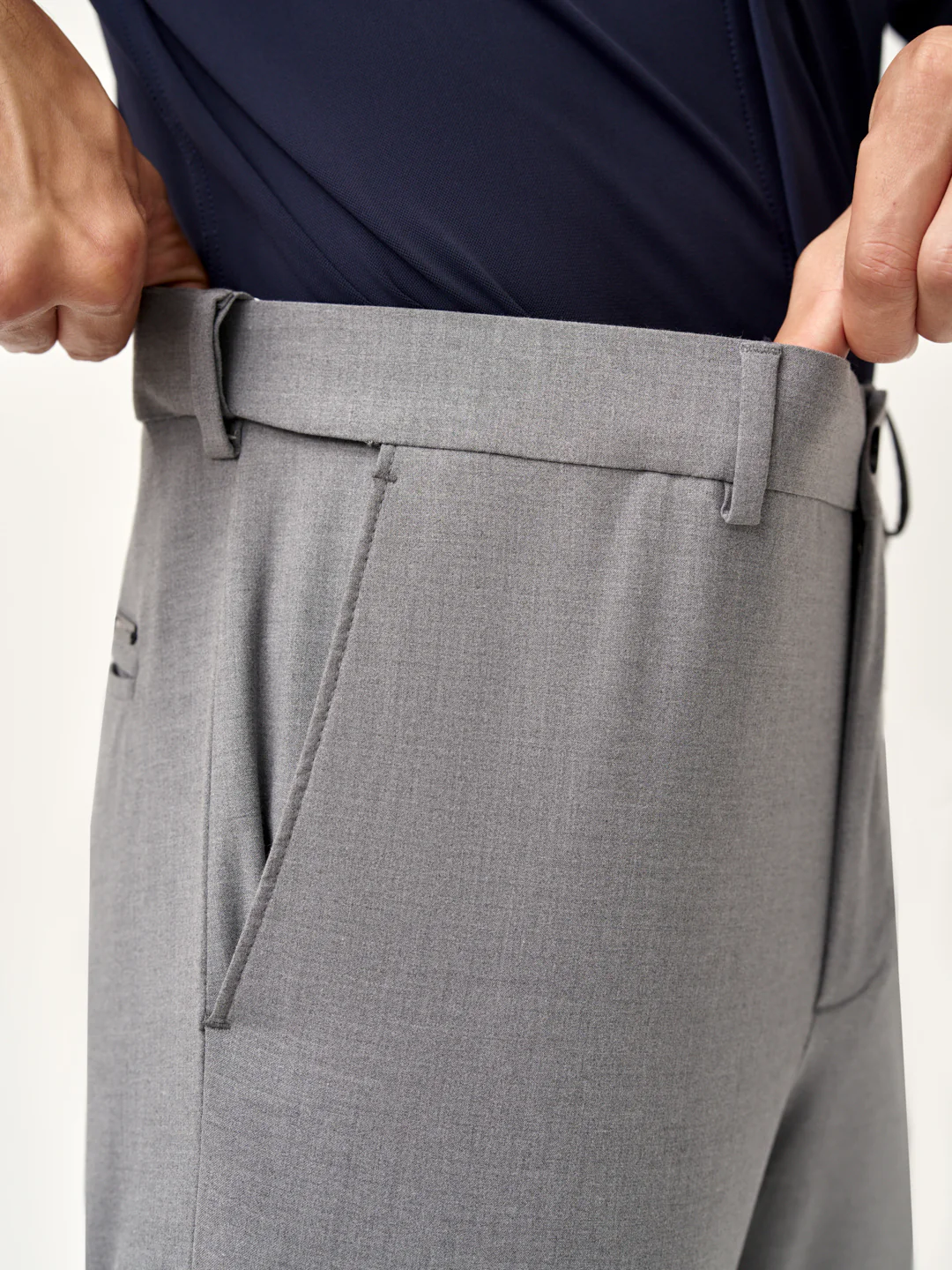 Mineral Grey Stretch Pants - Image 4