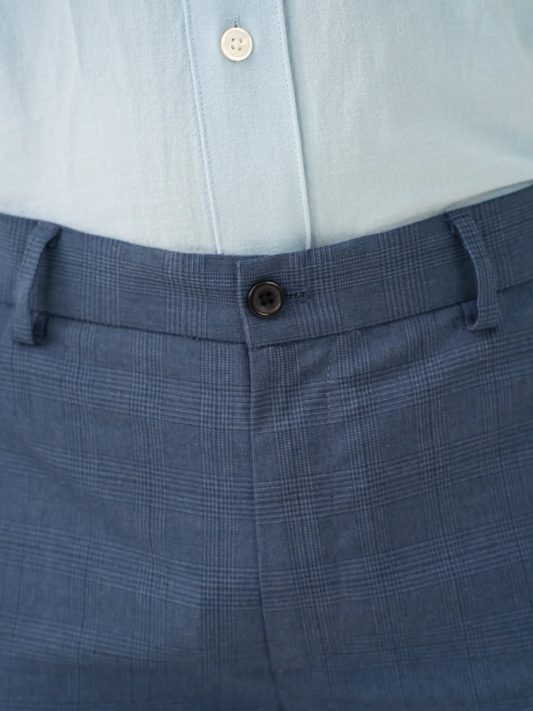 Mirage Blue Checks Stretch Formal Pants - Image 10
