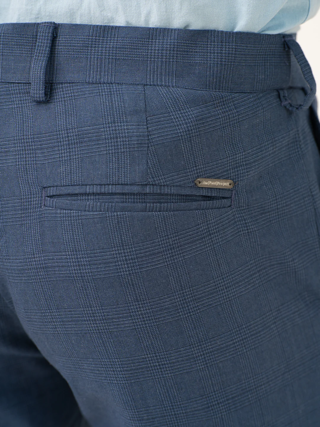 Mirage Blue Checks Stretch Formal Pants - Image 12
