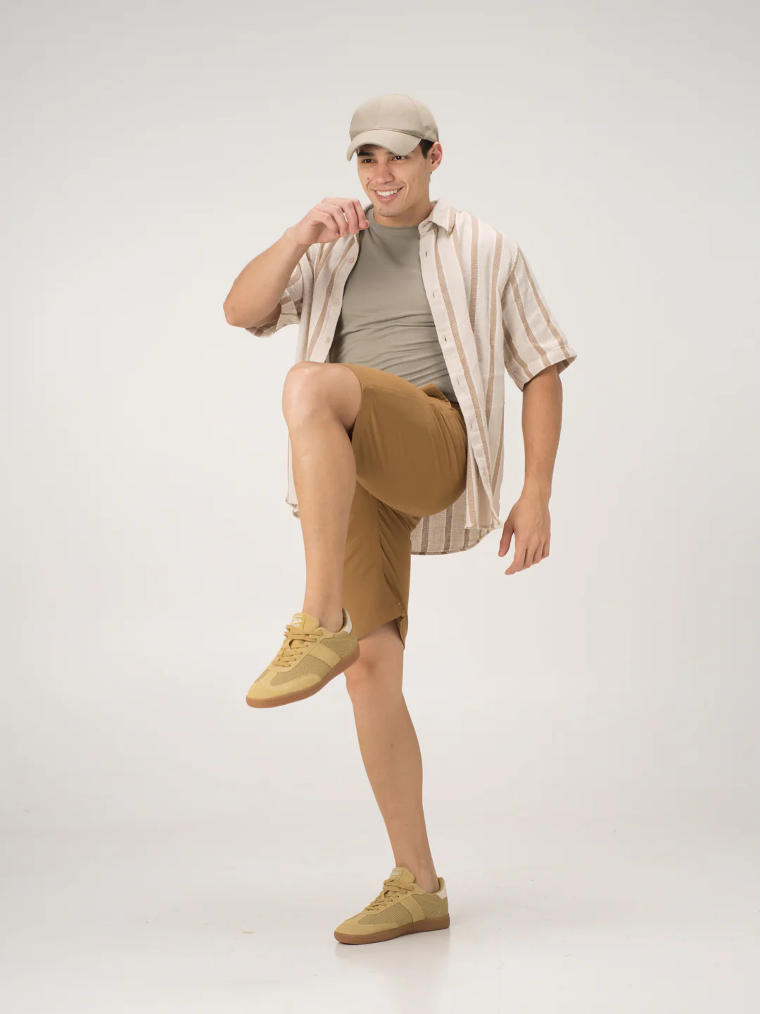 Miso Khaki Chino Shorts - Image 9