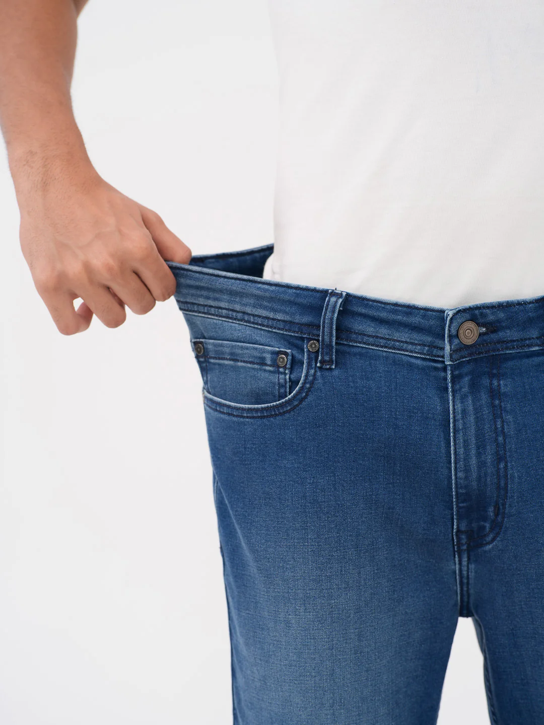 Monarch Blue Vintage Slim Fit Jeans - Image 3