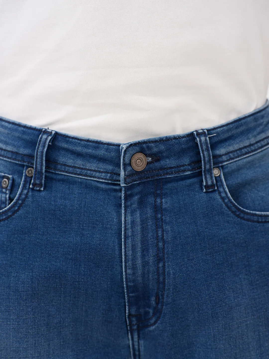Monarch Blue Vintage Slim Fit Jeans - Image 9