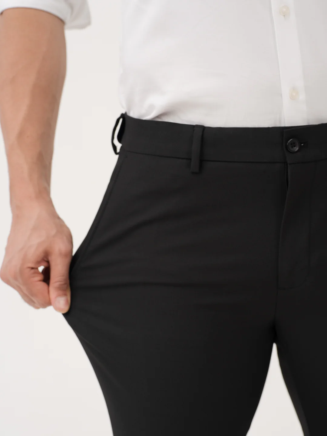 Inferno Black Twill Luxury Stretch Pants - Image 3