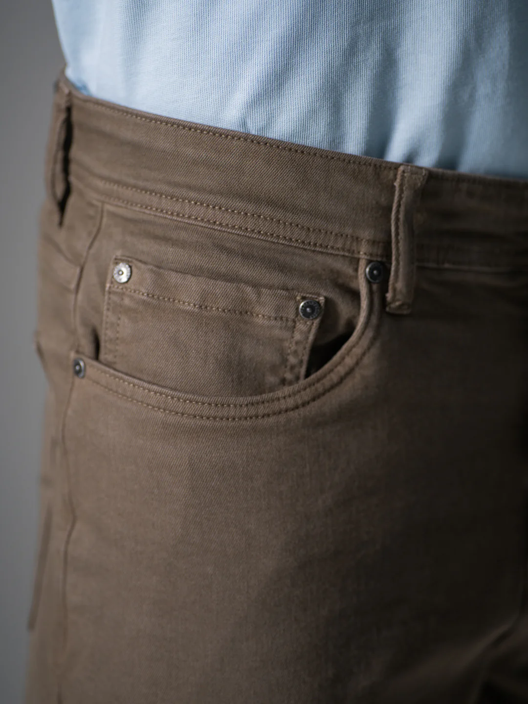 Mossstone Olive Relaxed Fit Jeans - Image 5