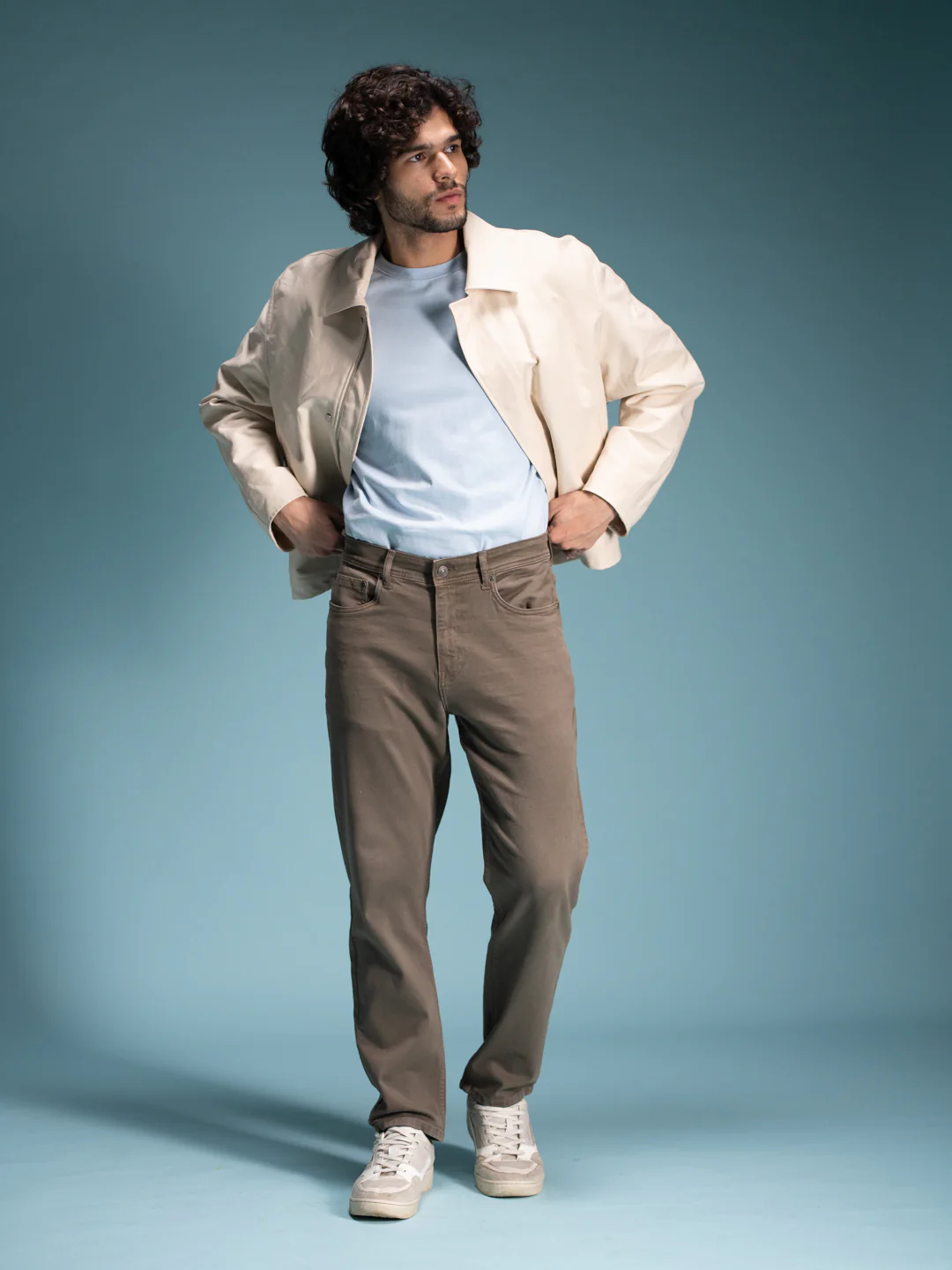 Mossstone Olive Relaxed Fit Jeans - Image 7