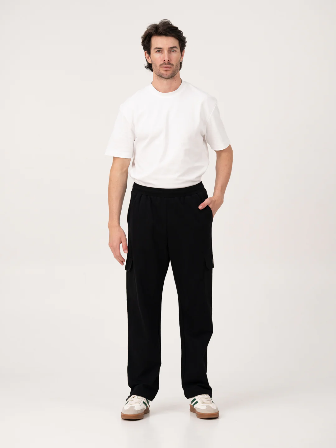 Motion Black Relaxed Fit Cargo Sweatpants - Image 3
