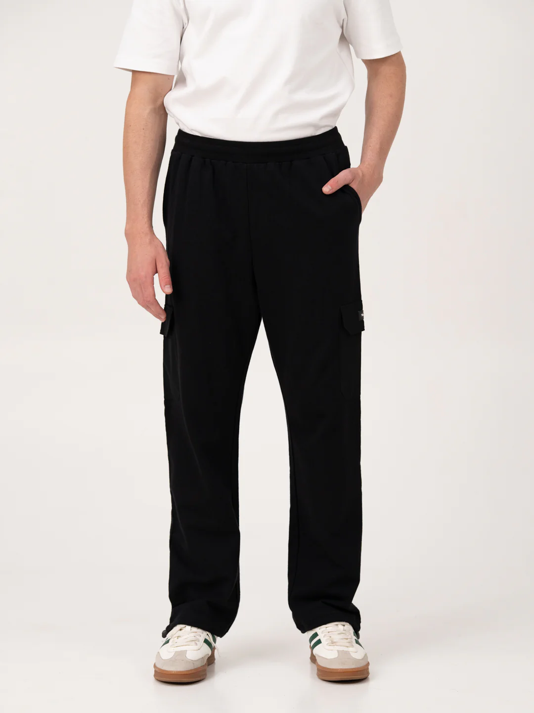 Motion Black Relaxed Fit Cargo Sweatpants - Image 7