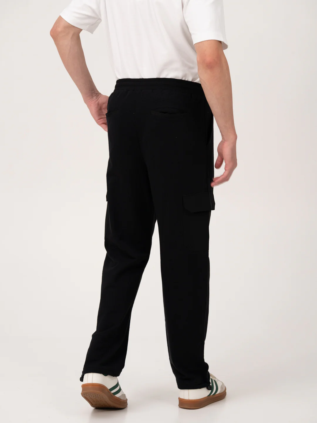 Motion Black Relaxed Fit Cargo Sweatpants - Image 8