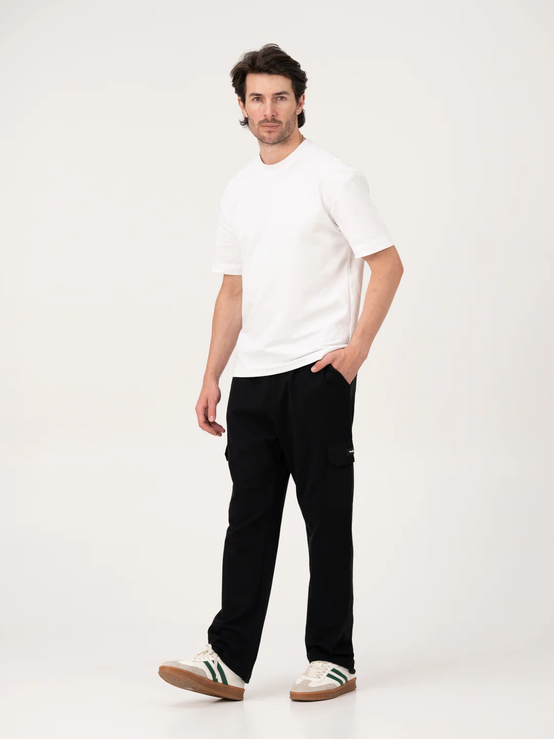Motion Black Relaxed Fit Cargo Sweatpants - Image 9