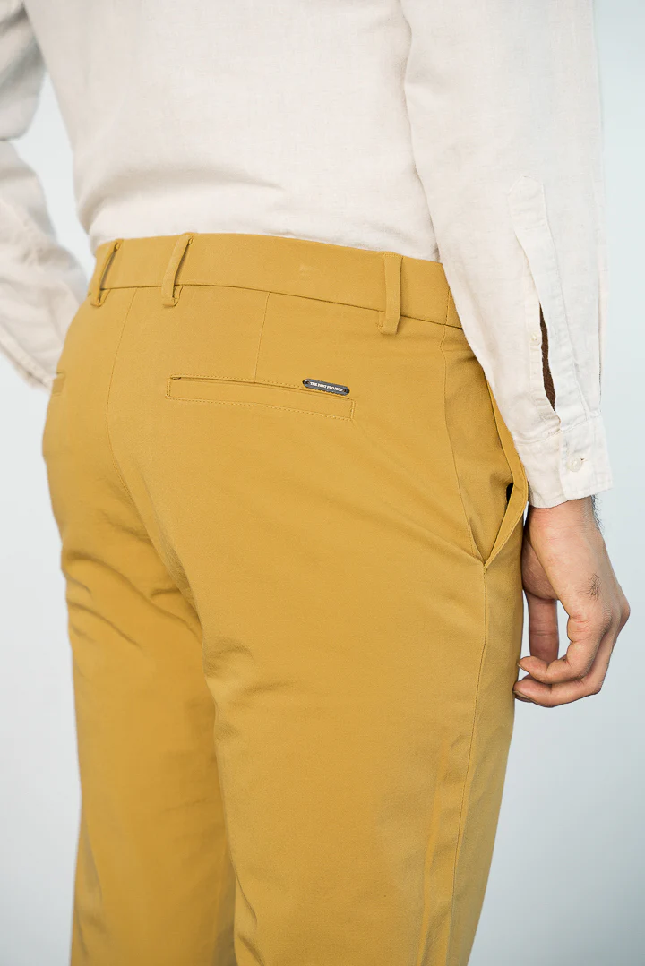 Mustard Stretch Chinos - Image 5