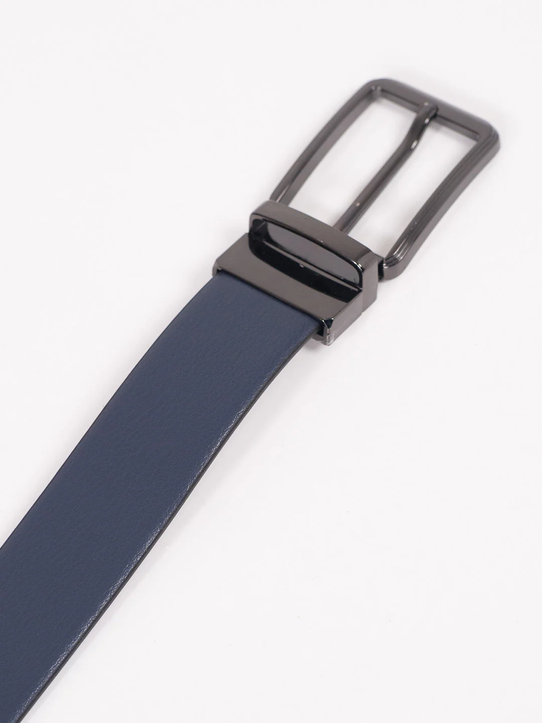 Mystic Blue Leather Reversible Belt - Image 2