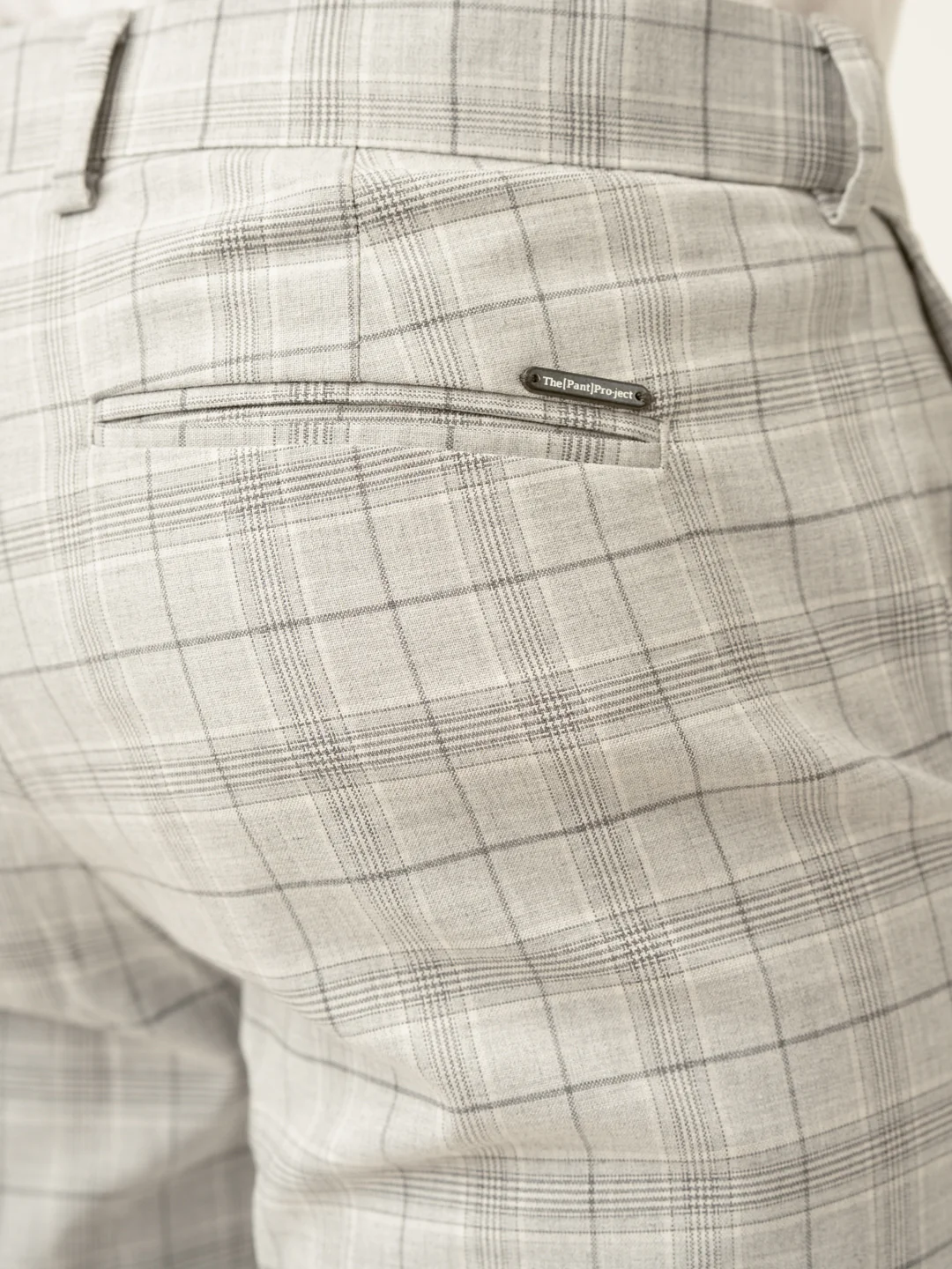 Native Grey Checks Formal Pants - Image 10