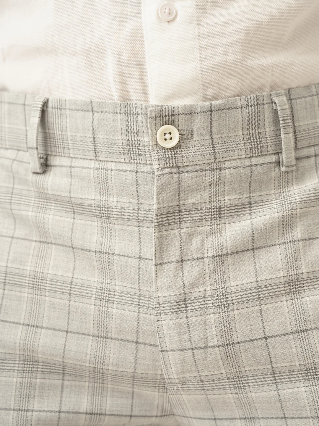 Native Grey Checks Formal Pants - Image 7
