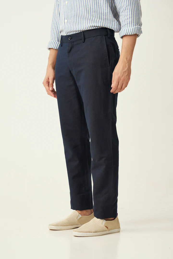 Nautical Navy Linen Pants - Image 6