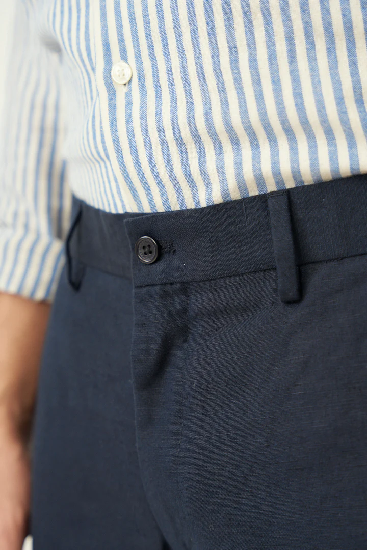 Nautical Navy Linen Pants - Image 8