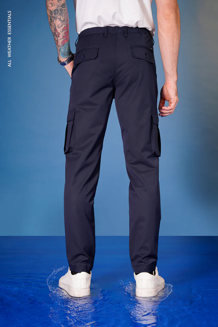 Navy All Weather Cargo Stretch Pants - Image 8