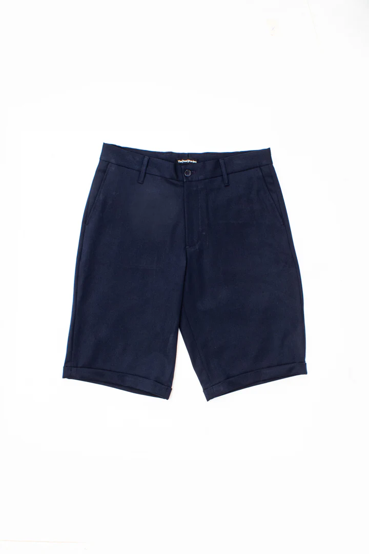Navy All Weather Stretch Chino Shorts - Image 6