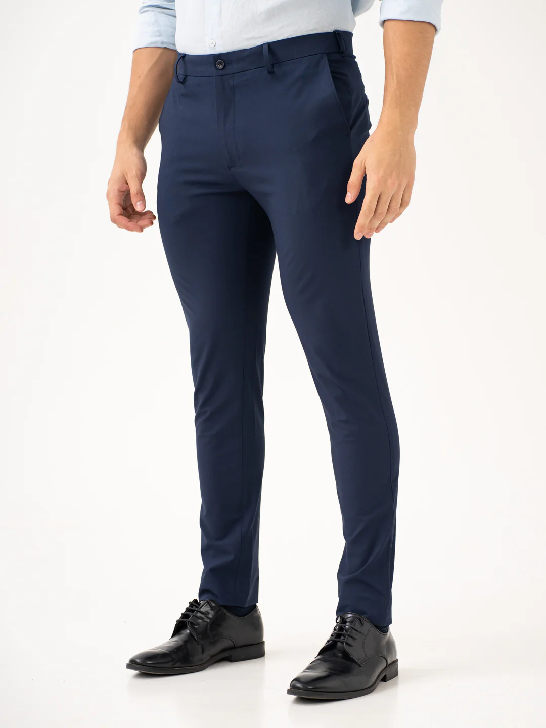 Daily Navy Slim Fit Stretch Formal Pants - Image 7