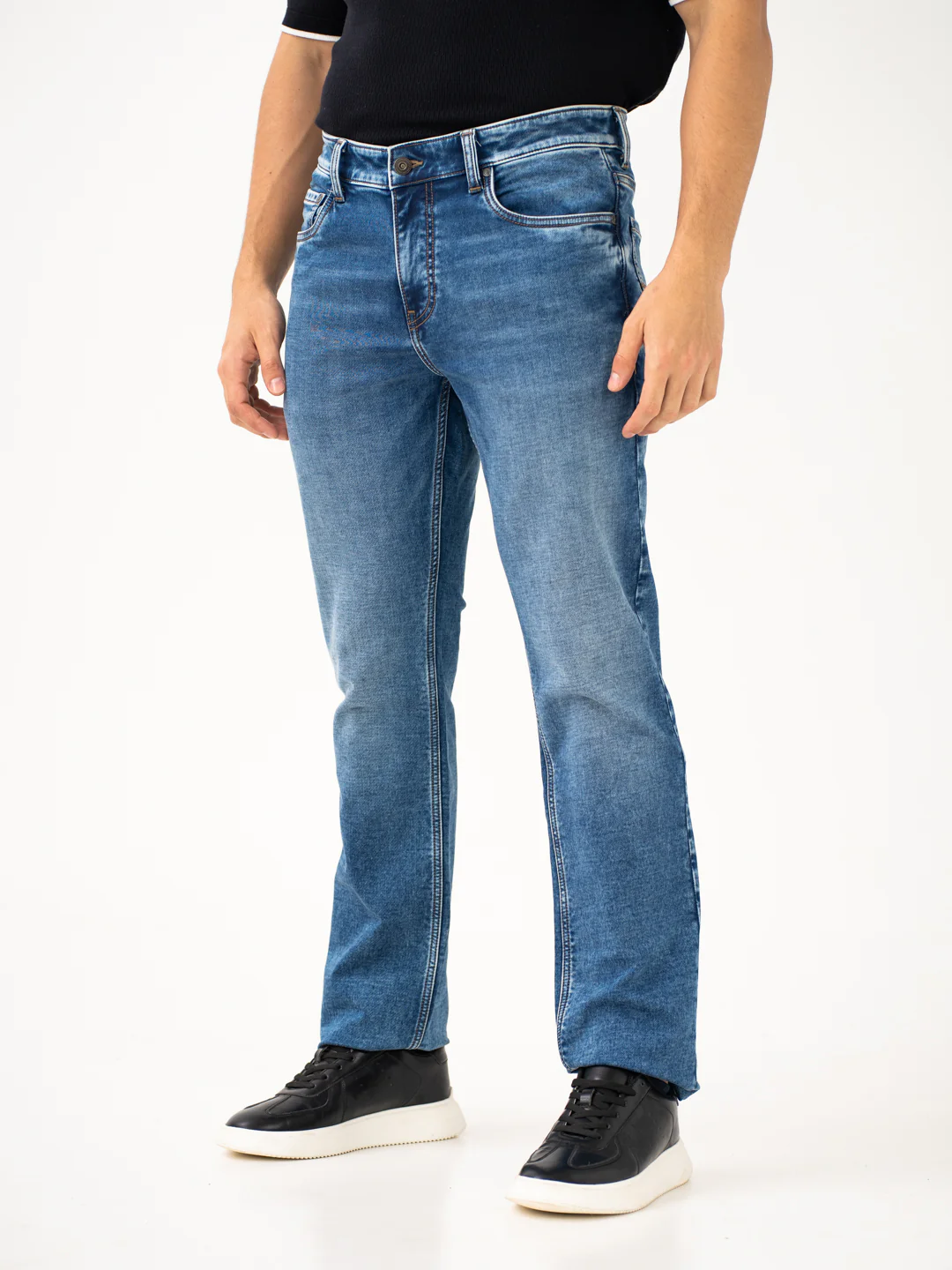 Nebula Blue Luxury Relaxed Fit Jeans - Image 12