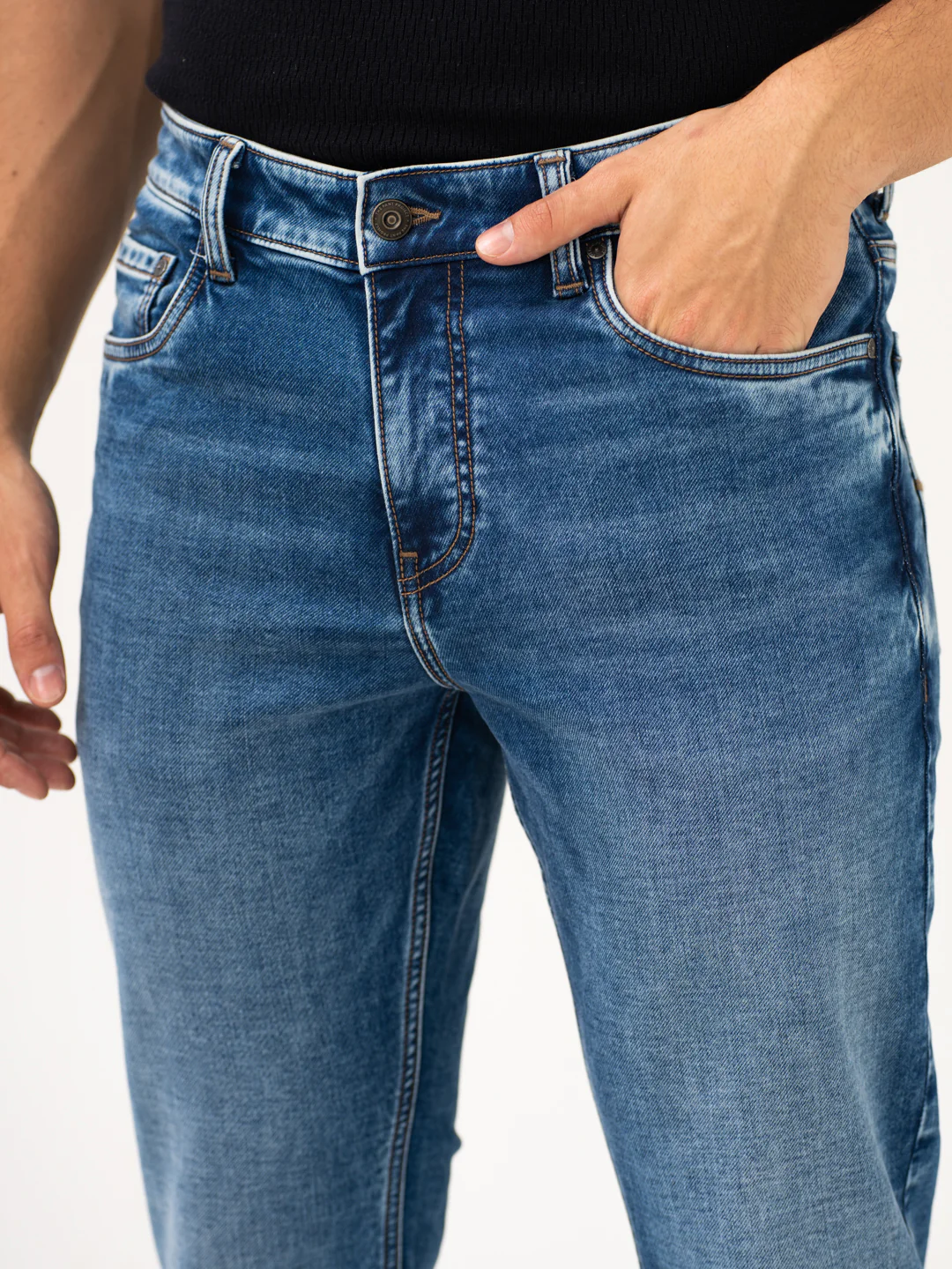 Nebula Blue Luxury Relaxed Fit Jeans - Image 13