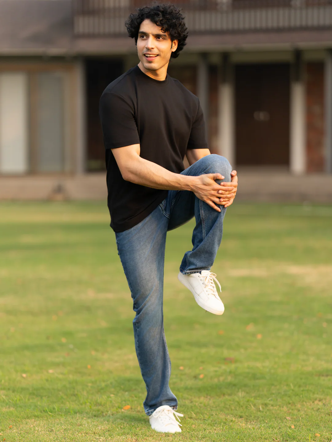 Nebula Blue Luxury Relaxed Fit Jeans - Image 4