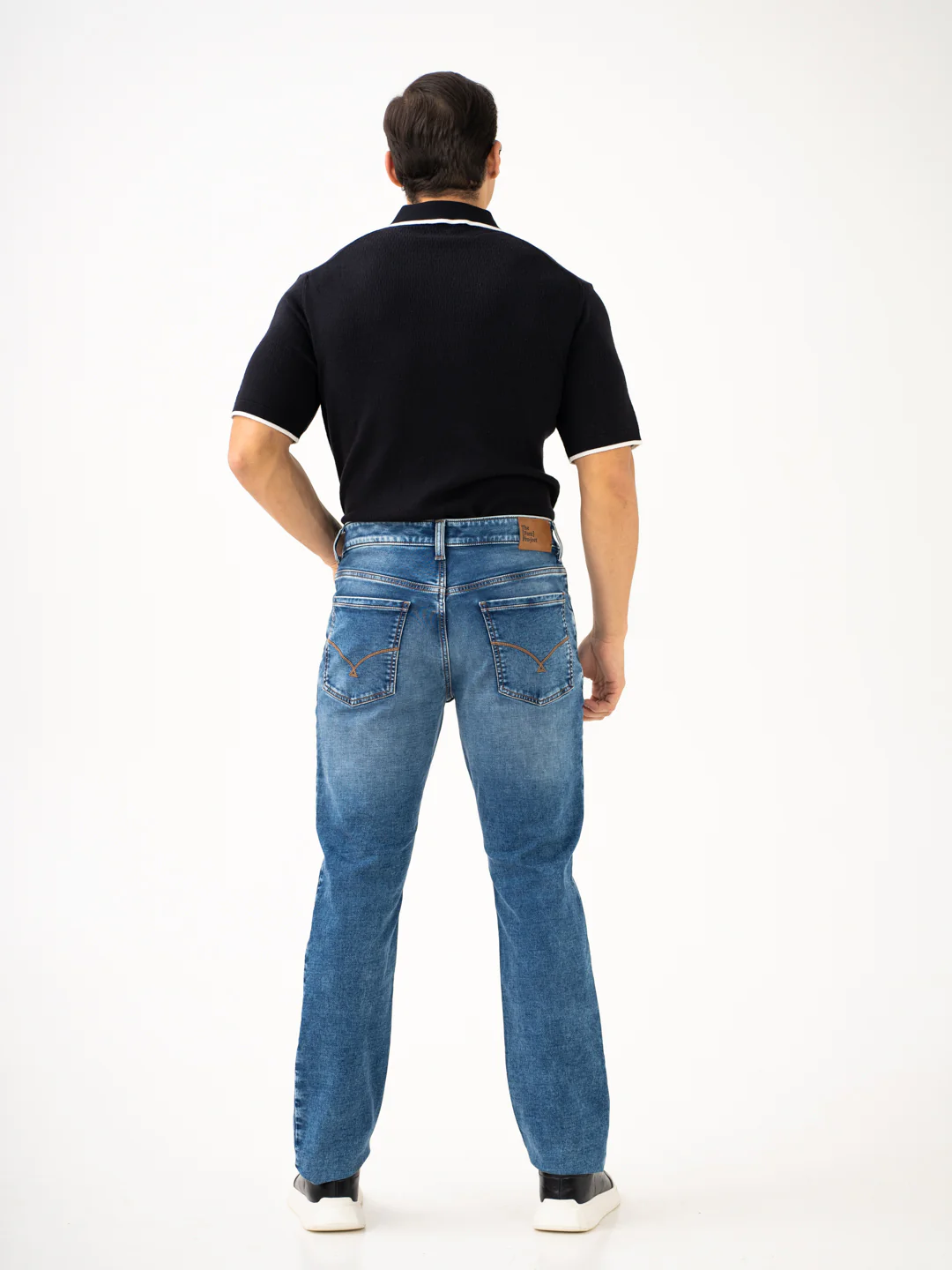 Nebula Blue Luxury Relaxed Fit Jeans - Image 7