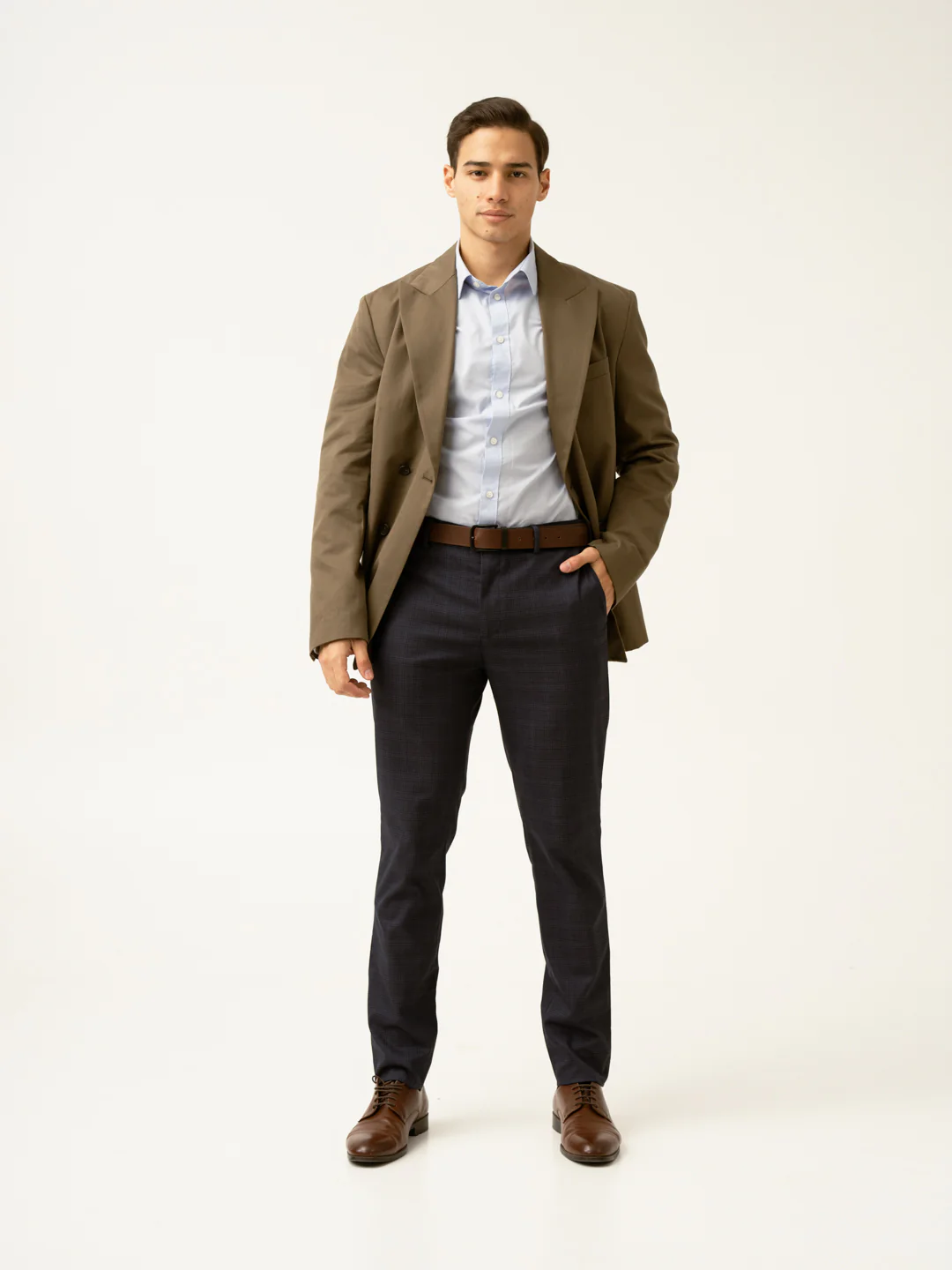 Nocturnal Navy Checks Formal Pants - Image 13
